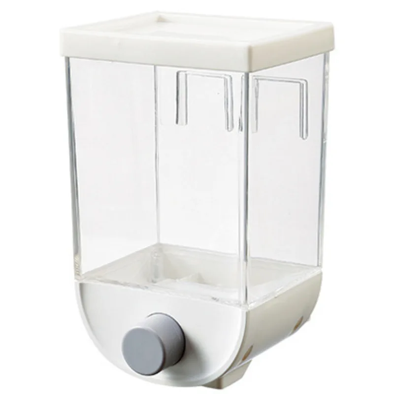 

Food Storage Box Wall Hanging Storage Tank Plastic Food Airtight Container Kitchen Grain Rice Beans Sealed Jars Dispenser
