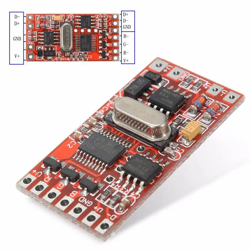 72 Вт 6A Dmx512 декодер плата Codering модуль контроллер 3 канала для Rgb Led сценический