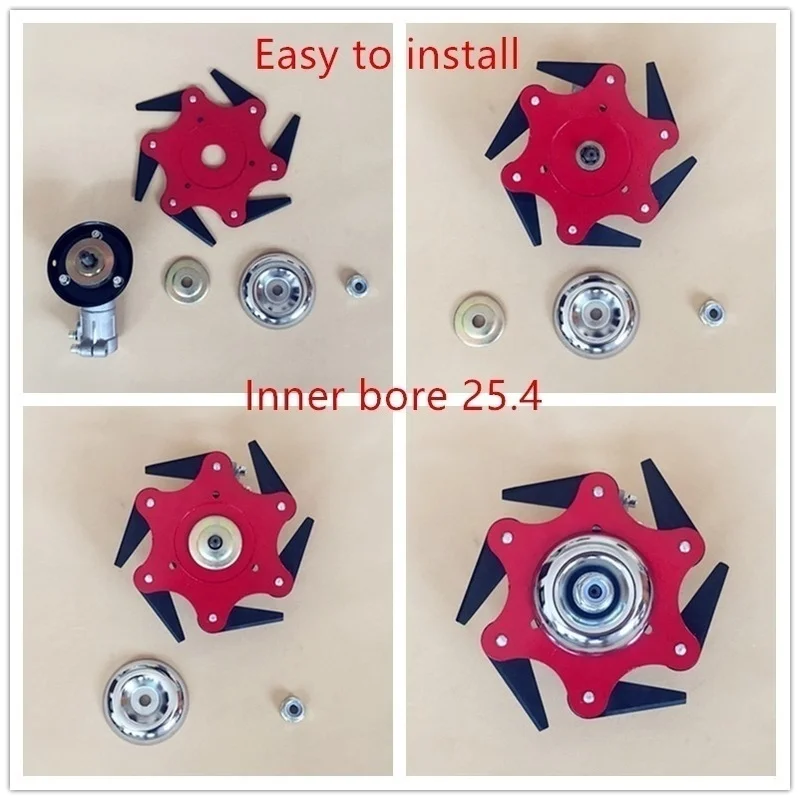 Новинка 6 лезвий триммер для травы головка резак щетка режущая садовый