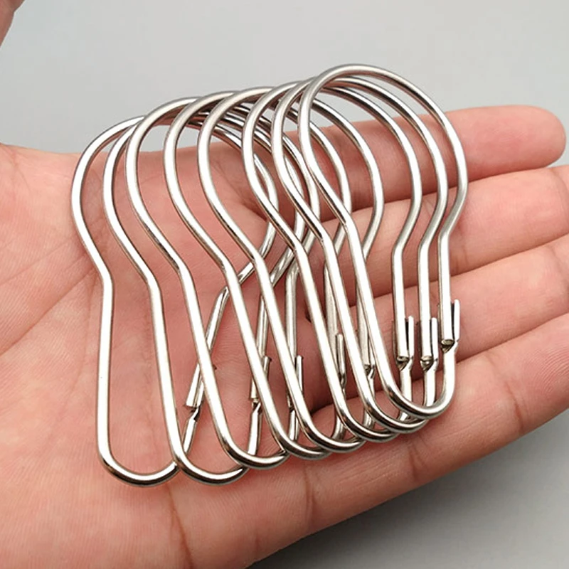 

Curtain Shower Shower Metal Curtain Ring Rings Hooks Hook Shower Curtain Gourd Curtain Hook-100 Pcs 1 Pack
