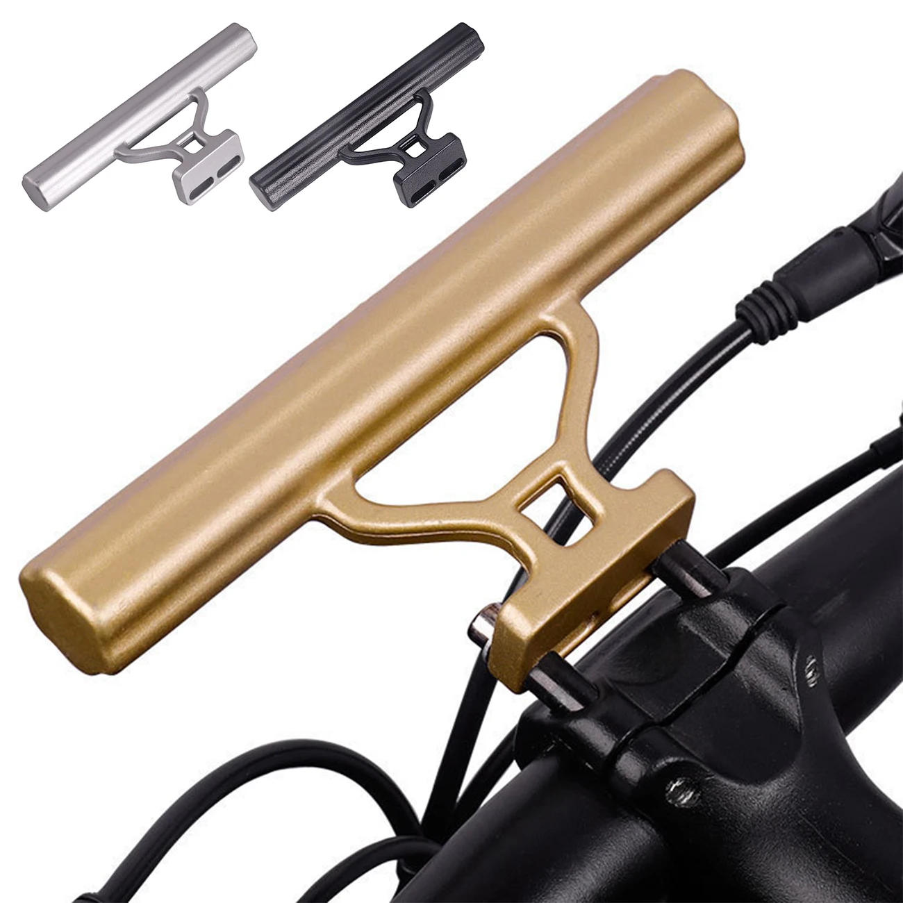 

Bike Handlebar Extender Lightweight Bicycle Extension Bracket for Speedometer Headlight GPS Phone Mount Outdoor Accessories