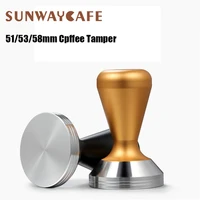 515358mm coffee tamper flat base 304 stainless steel espresso powder hammer coffee accessories for barista cafe tools