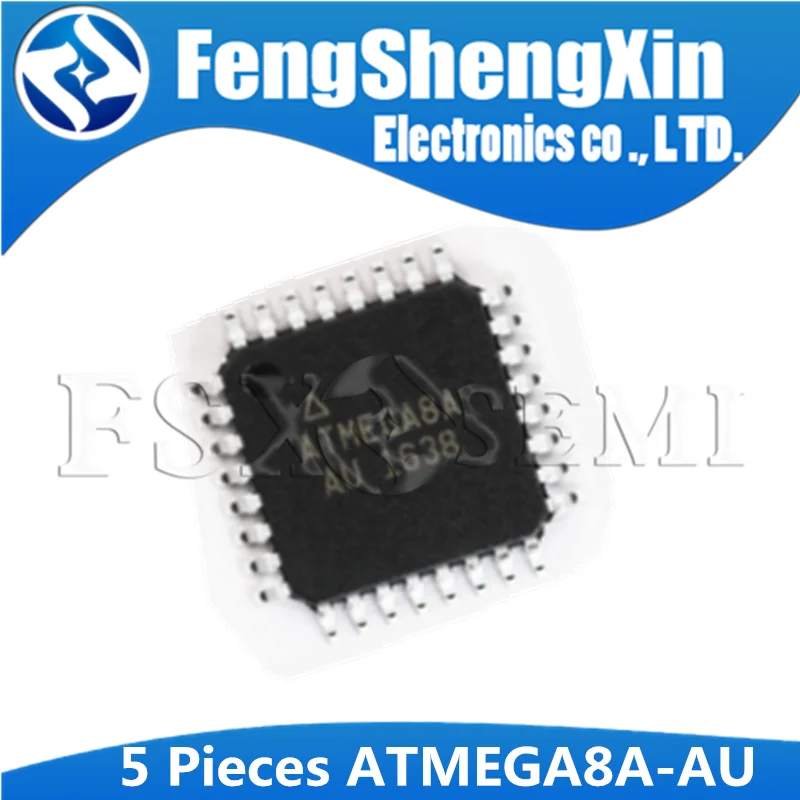 5 шт./лот ATMEGA8A AU QFP TQFP MEGA8A 8A 8 битная с 8K байтами в системе программируемая