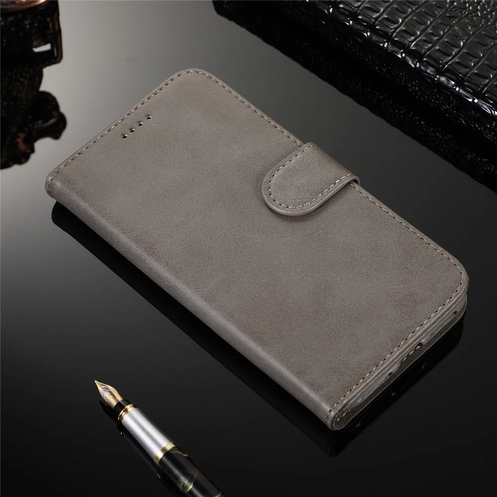 Grey FeiFan Флип Чехол Для samsung Galaxy A50 A30 A20 A40 A70 S10 S9 S8 плюс A20E M10 A10 M20 M30 S7 S6 Edge Note 9 8 S10e кожаный чехол - Цвет: Grey FeiFan
