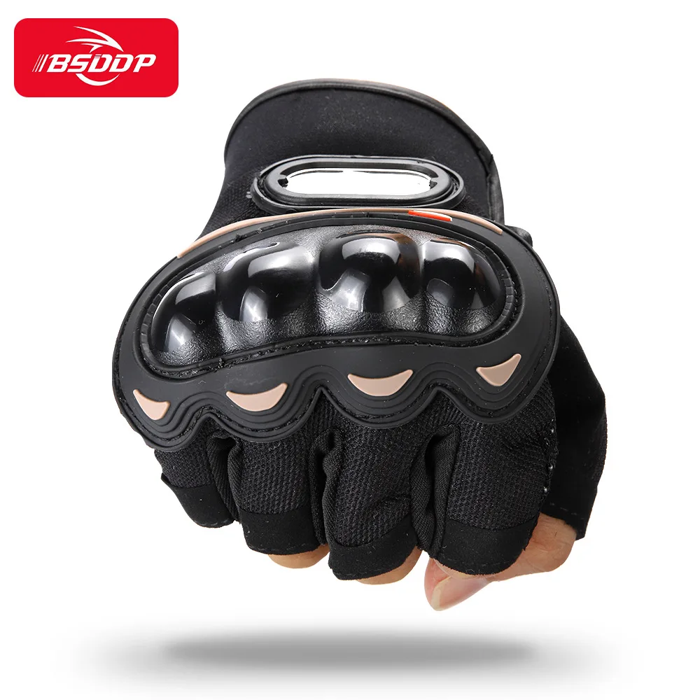 

Перчатки без пальцев унисекс, мотоциклетные дышащие митенки с защитой от падения, для езды на велосипеде