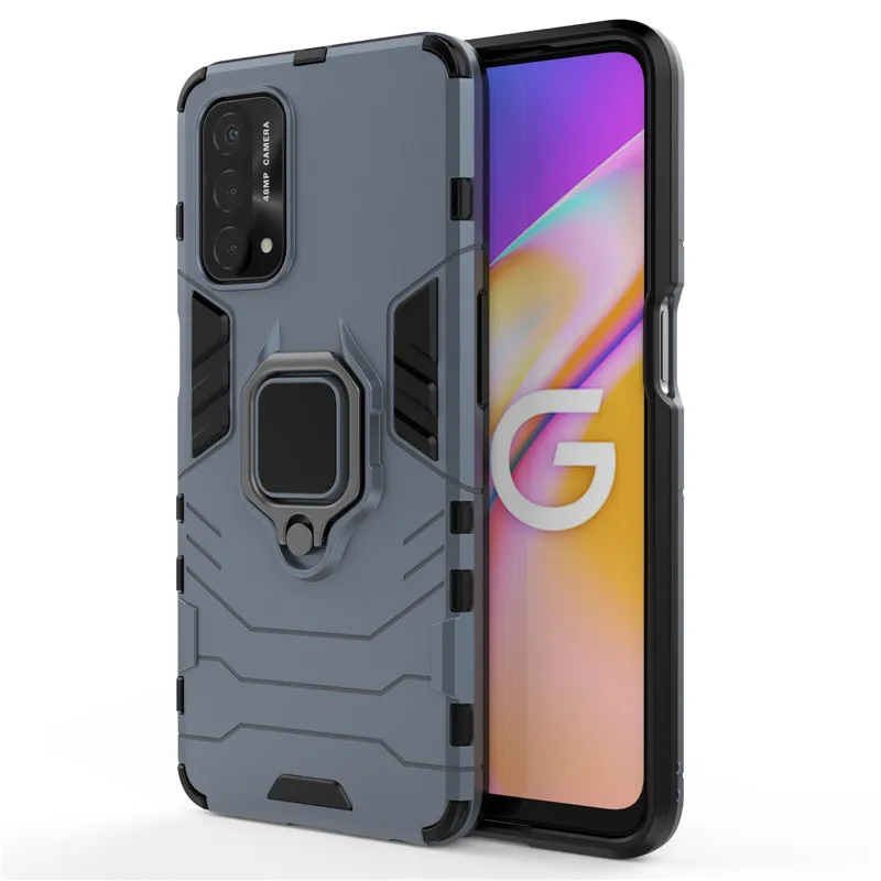 

Для Oppo A93 5g чехол для Oppo A93 5g Обложка Armor Pc Противоударная силиконовая подставка защитный чехол для телефона для Oppo A93 5g Fundas