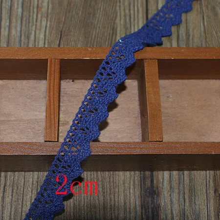 5 yards 2cm Новинка, 5 ярдов/много, высокое качество, белое кружево, хлопок, кружево для шитья, домашний интерьер, аксессуары для одежды, материал для рукоделия - Цвет: 5 yards 2cm