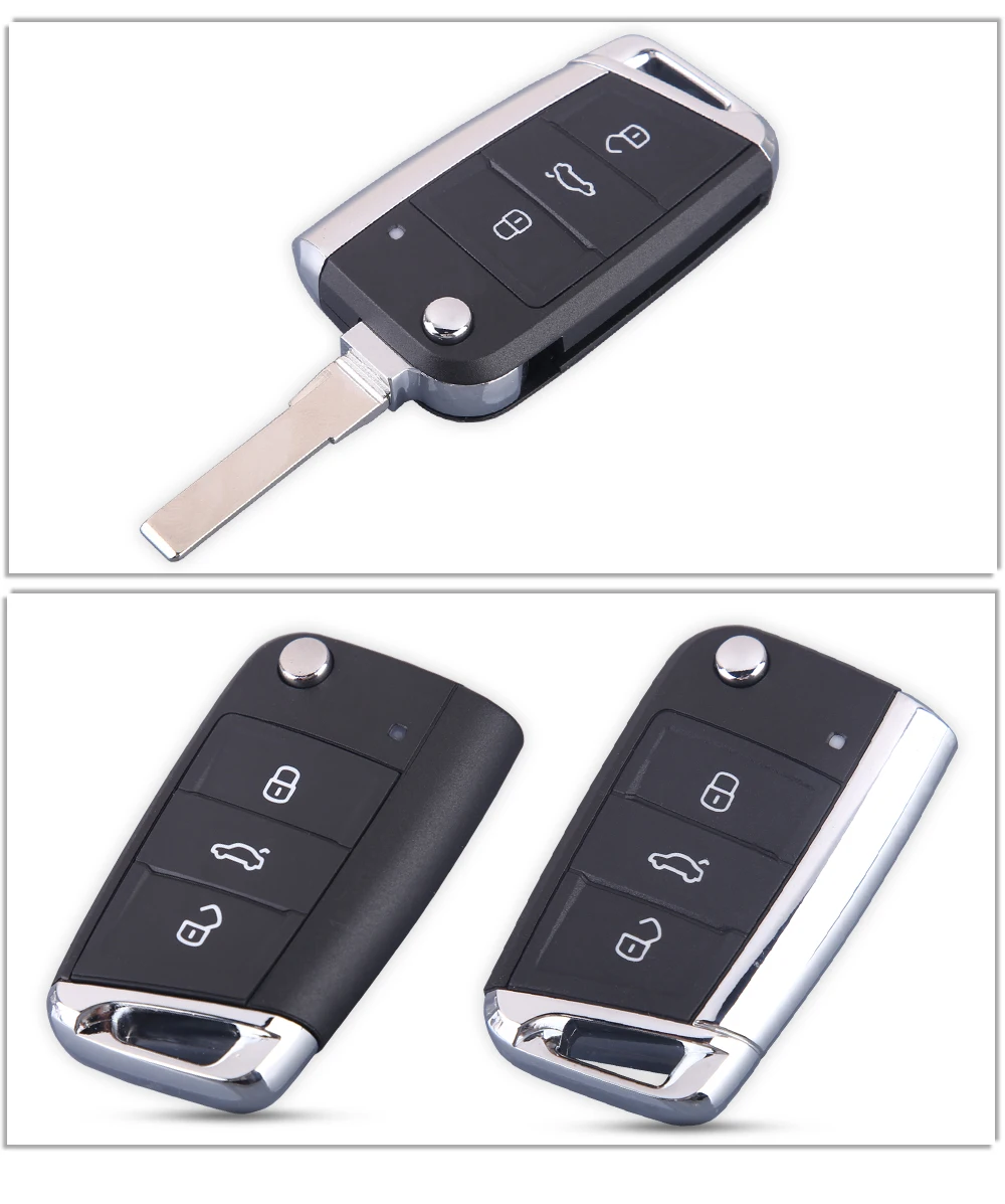 Откидной ключ WhatsKey для Volkswagen корпус Golf 7 MK7 Seat Skoda Octavia A7 Leon Passat дистанционное