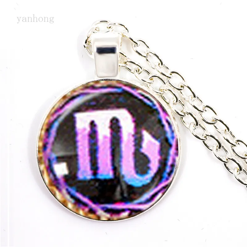 Модное ювелирное ожерелье с подвеской 12 созвездий Телец Близнецы надписью