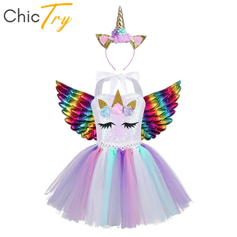 Обруч для волос ChicTry девочек с блестками и цветами Набор крыльев Ангела детские