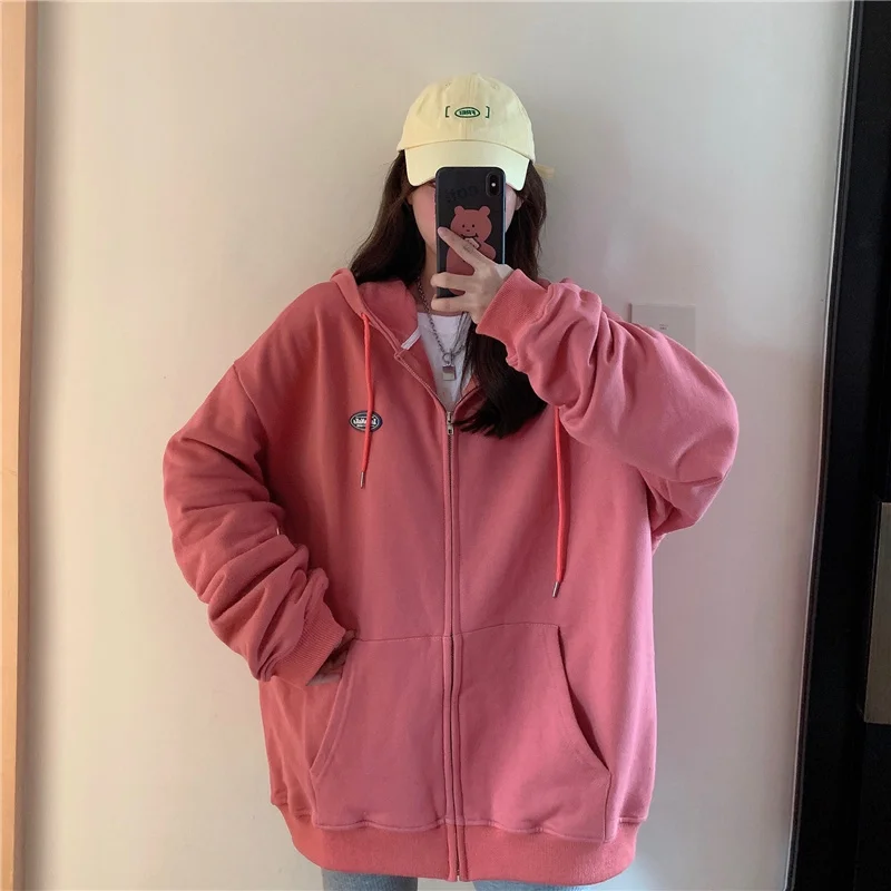 Женская толстовка с капюшоном и длинным рукавом повседневный Свободный пуловер