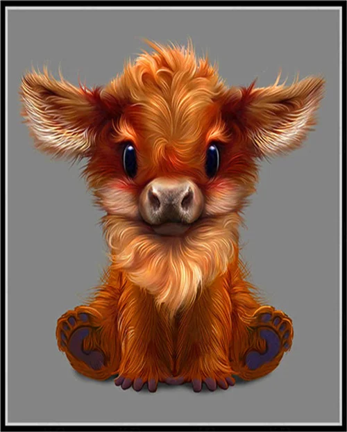 

Diy Diamond Painting Stickers Diamond Embroidery Living Room Background Wall Painting Bedroom Painting Big Eyes Lamb