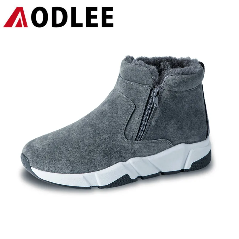 Мужские зимние ботинки Плюшевые теплые кроссовки Рабочая обувь Мужская Модные