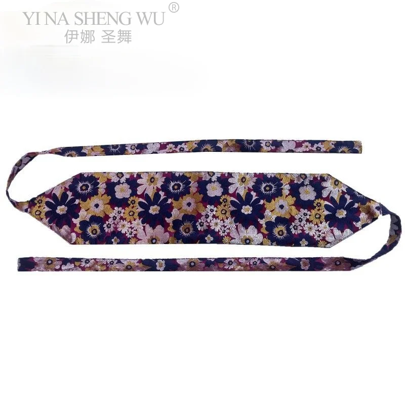 

Asian Japanese Kimono Fashion Bbi Women Cranes Belt Traditional Kimono Belt Floral Elegant Fashion Waistband Streetwear Printed