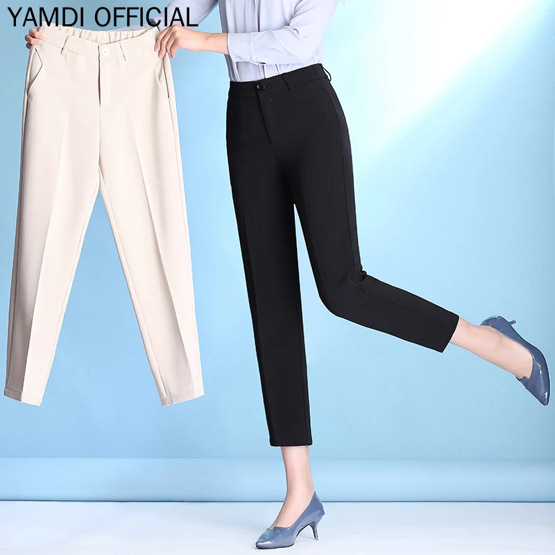 YAMDI корейские однотонные шаровары Летние Осенние повседневные свободные с