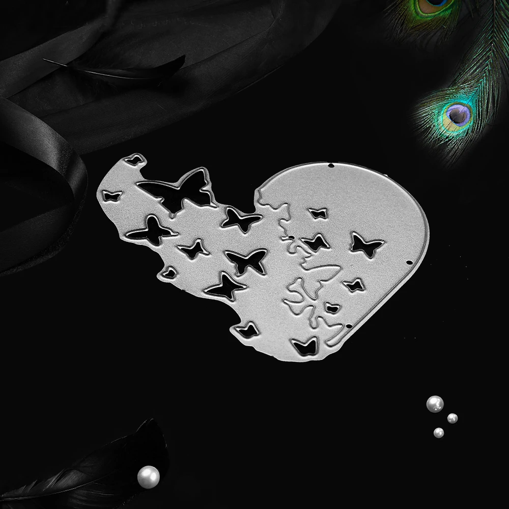 Сердце бабочка металлические режущие штампы трафарет для скрапбукинга &quotсделай