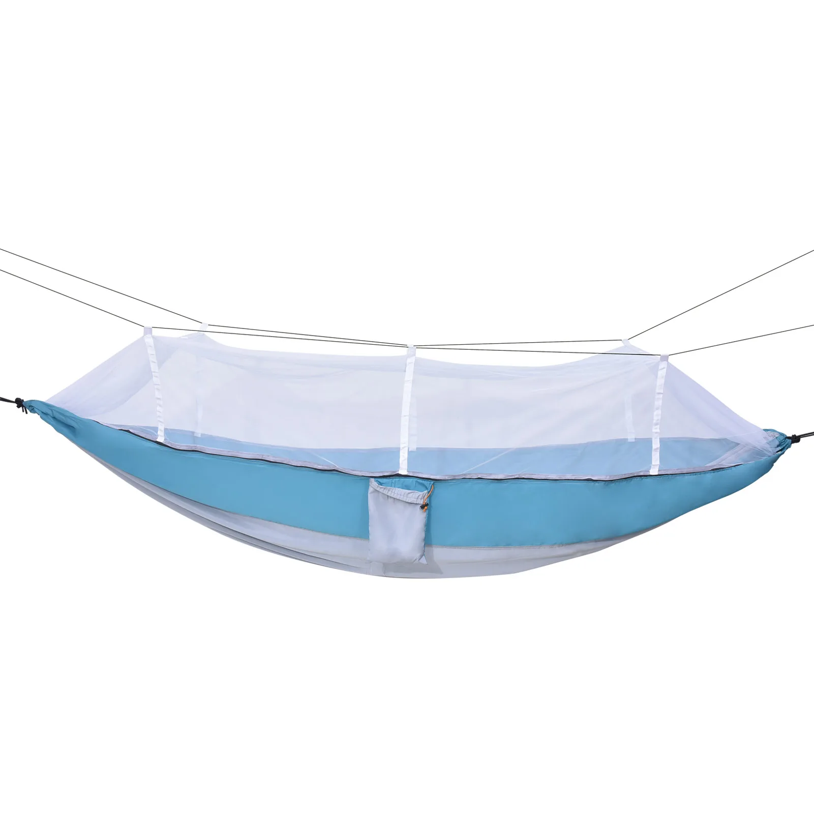 

1-2 Person Portable Outdoor Camping Hammock with Mosquito Net High Strength Parachute Fabric Hanging Bed Hunting Sleeping Swing
