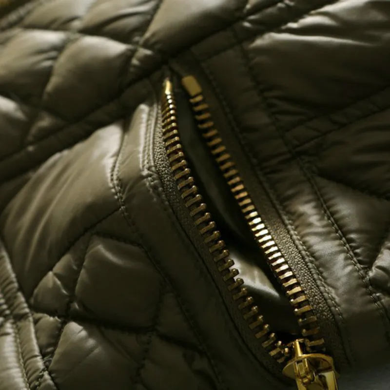

Autumn and winter new slim slimming warm lapel light and thin short down white goose down fashion new down jacket women trendy