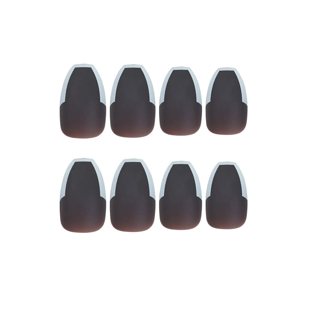 

24pcs/Set Detachable Long Coffin Fake Nails France Ballerina Full Nail Art Tips Colorful Beauty Artificial Design False Nails