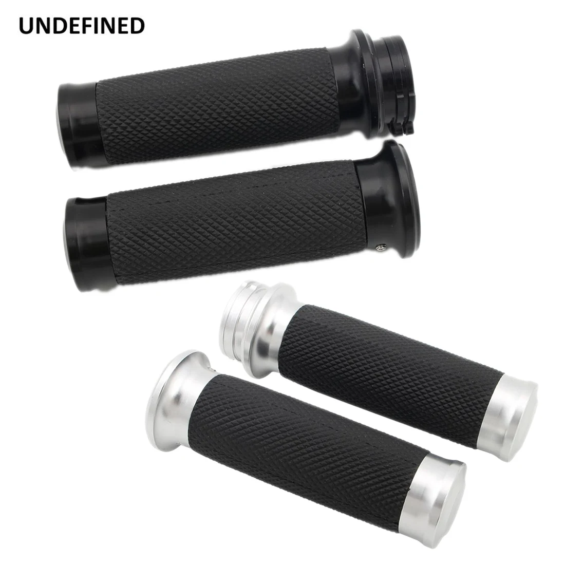 

Motorcycle Hand Grips 1 Inch 25mm Black Handlebar Grips Rubber for Harley Touring Road King Softail Bobber Cafe Racer Universal