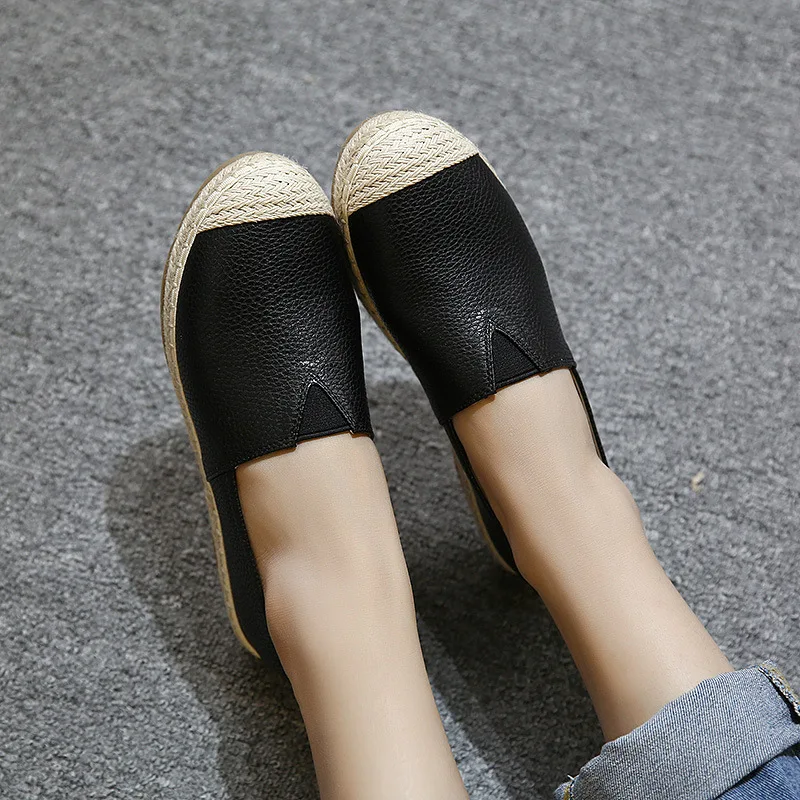 

Fisherman Shoes Spring Single Shoes Female New Korean Version of Loafers Lazy Shoes Small White Shoes Womens Flats hjk8