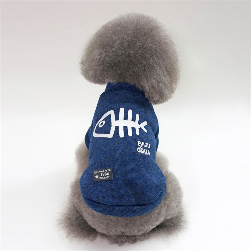 

Dog Accessories Hoodie Breathable Teddy Small Dog Pet Clothing 18 Herringbone Sweater Pet Clothes Autumn and Winter Teddy Coat
