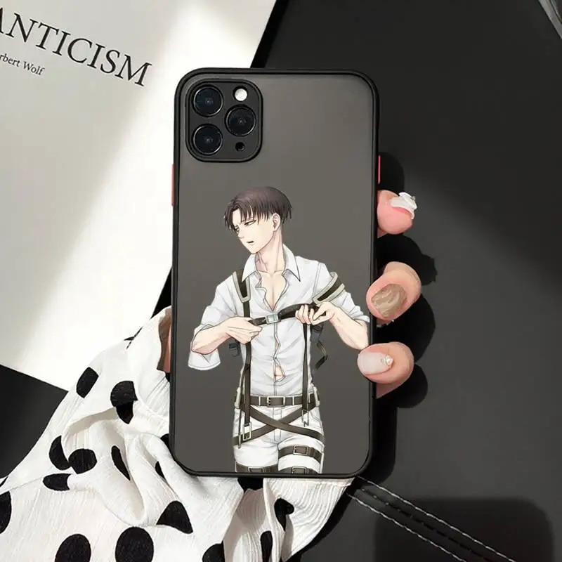 

Attack On Titan Phone Case For iphone 12 11 7 8 plus mini x xs xr pro max matte transparent cover