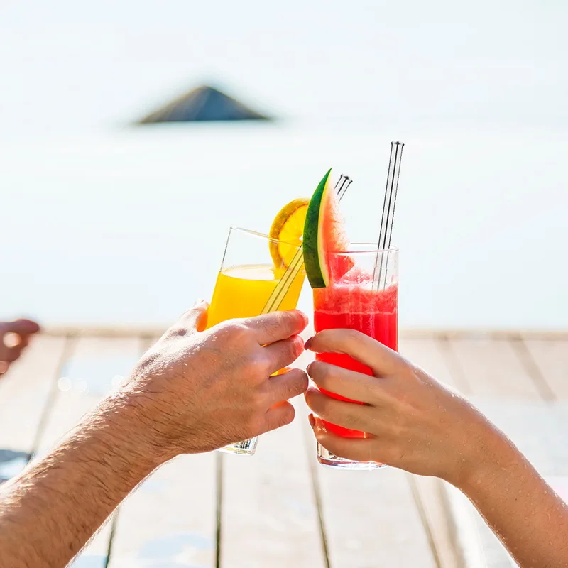 Питьевая солома многоразовые трубочки с чистящей щеткой набор Высокое качество