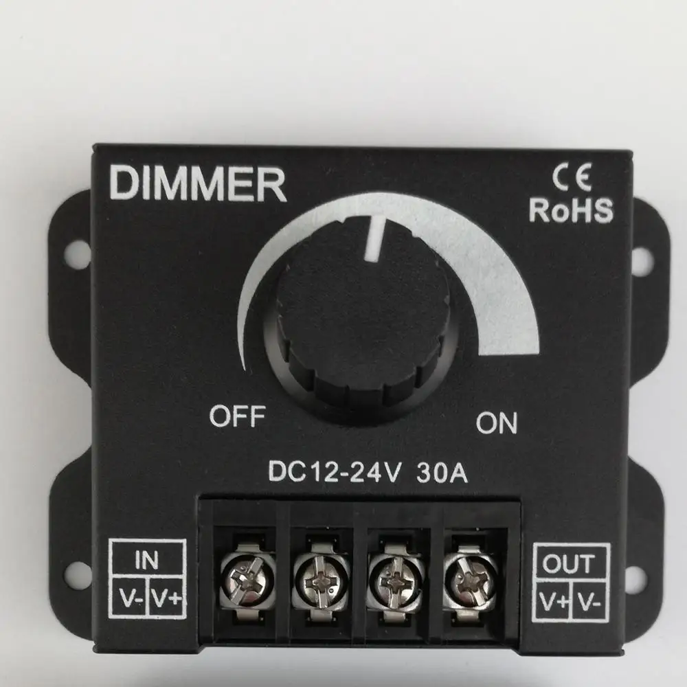 Светодиодный диммер DC12 24V 30A бесступенчатый Регулируемый переключатель для