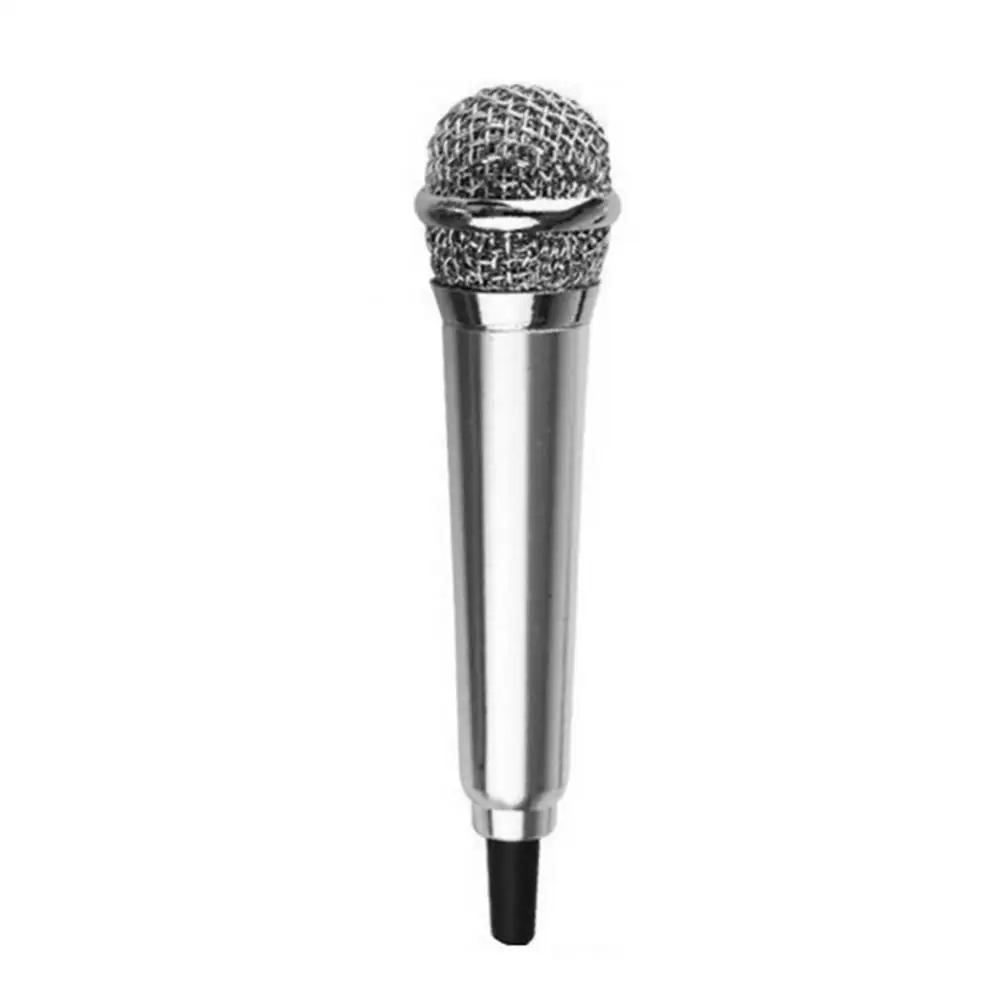 3.5mm Mini Stereo Mic Audio Microphone  Condenser Phone Karaoke with Stand for iPhone Android микрофон | Электроника