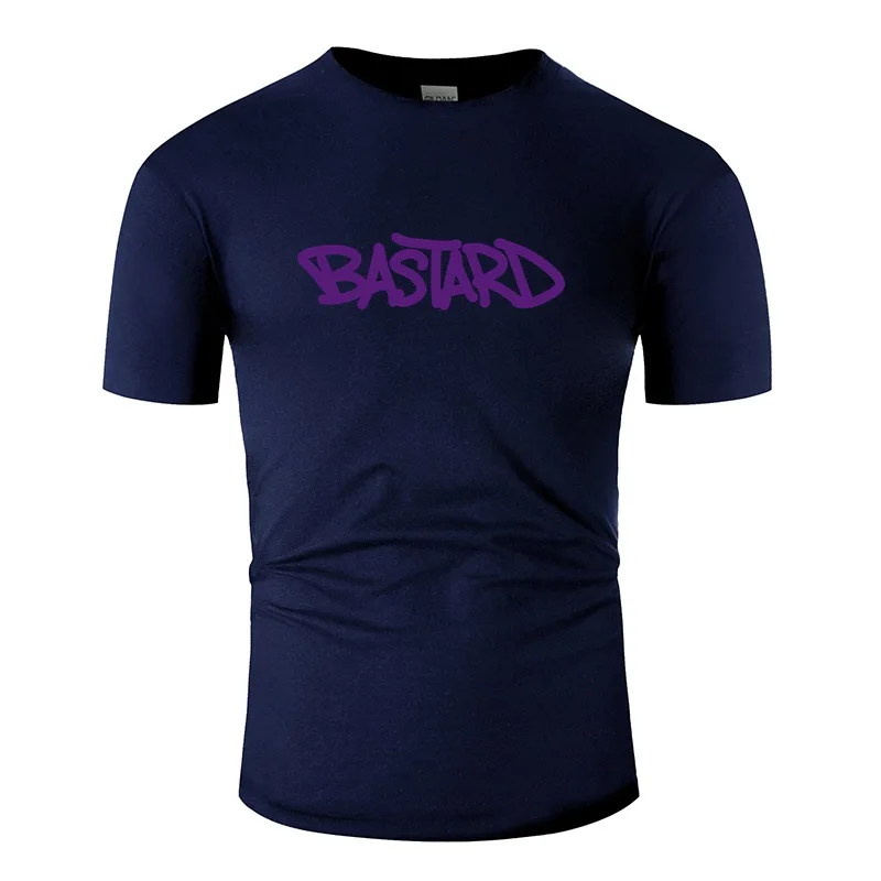 

Печатных футболка "bastard" человек Фитнес Для мужчин's футболка большого размера 3xl 4xl 5xl 100% хлопковая футболка