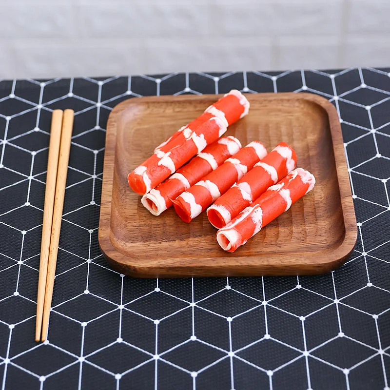 Домашний Деревянный Поднос кофейная деревянная тарелка японская взрослая