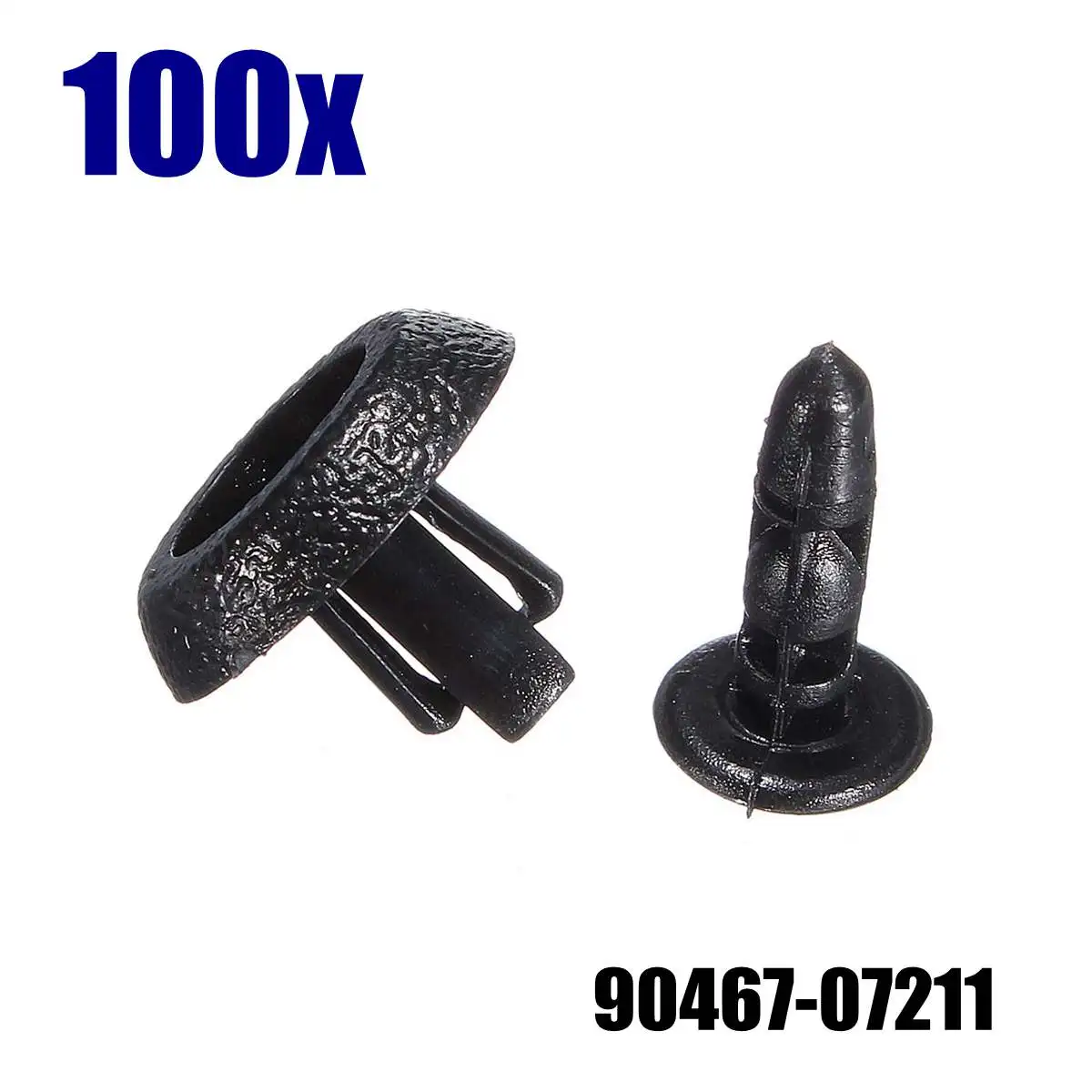 

90467-07211 50/100pcs 7mm Car Nylon Bumper Clip Grille Push-Type Retainer Clips Screw fasteners For Toyota for Lexus