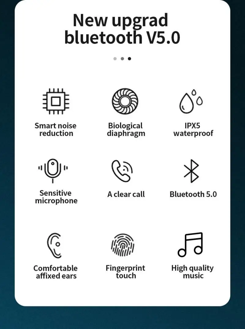 A2S TWS беспроводные наушники Bluetooth 5 0 в ухо 8D Стерео шумоподавление Беспроводная