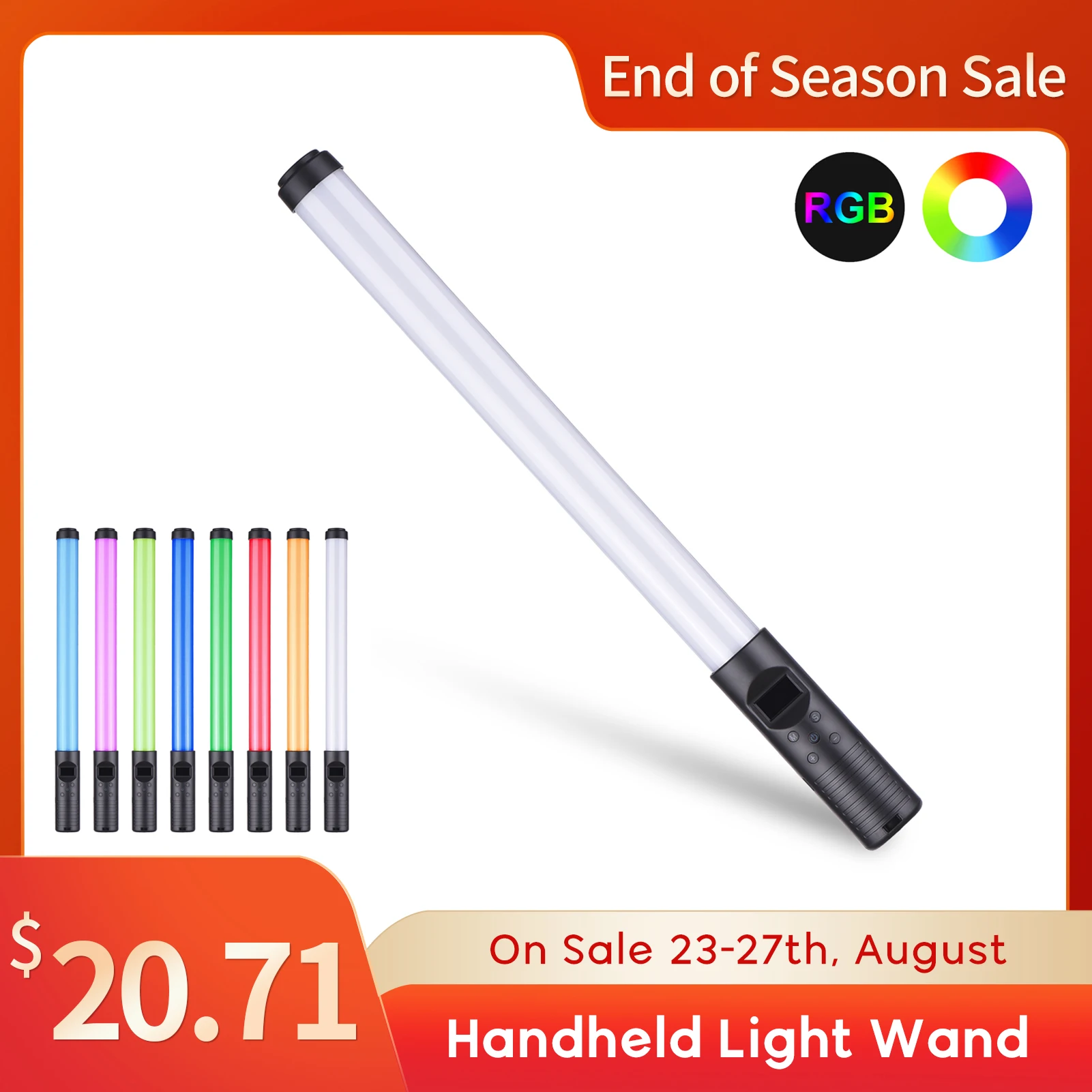 Ручной RGB Цвет Фул светильник палочка светодиодный фон для фотосъемки палка Bi 3000K