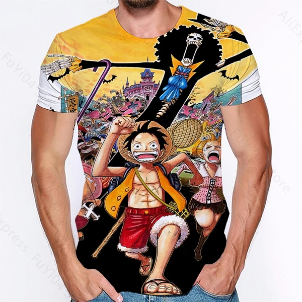 

One piece T Shirt 3d T-shirt Anime Men Tee Tops Funny Short Sleeve Clothing 2020 Japanese Mens Clothes Vintage Clothing
