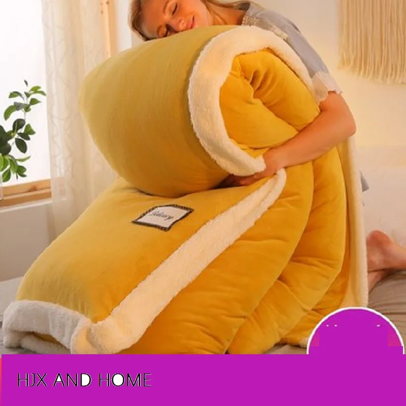 Теплое и удобное зимнее стеганое одеяло однотонное полноразмерное | Дом сад