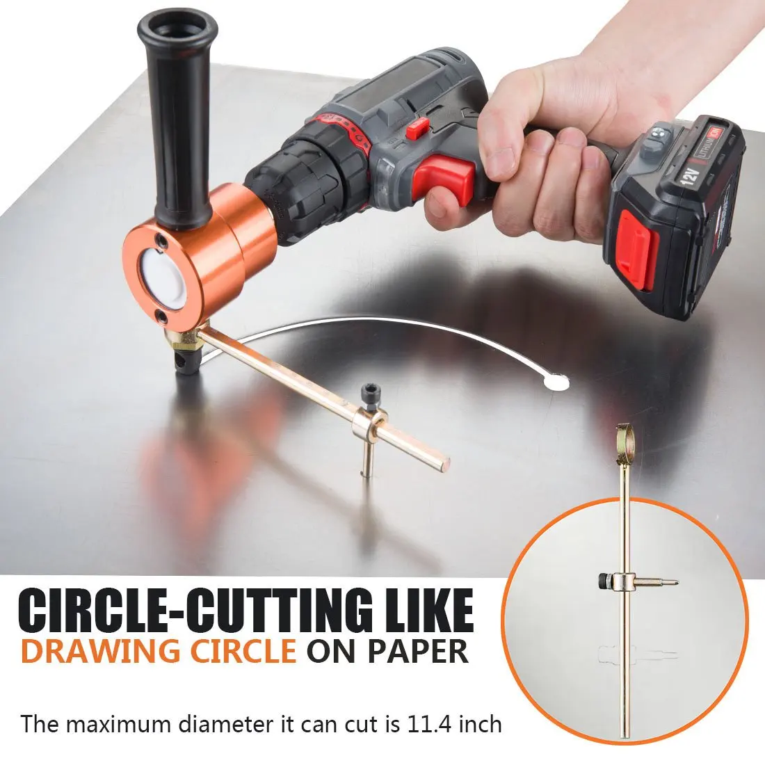 

Double Head Sheet Nibble Metal Nibbler Saw 360 Degree Adjustable Drill Attachment Free Cutting Tool Nibbler Sheet Metal Cut