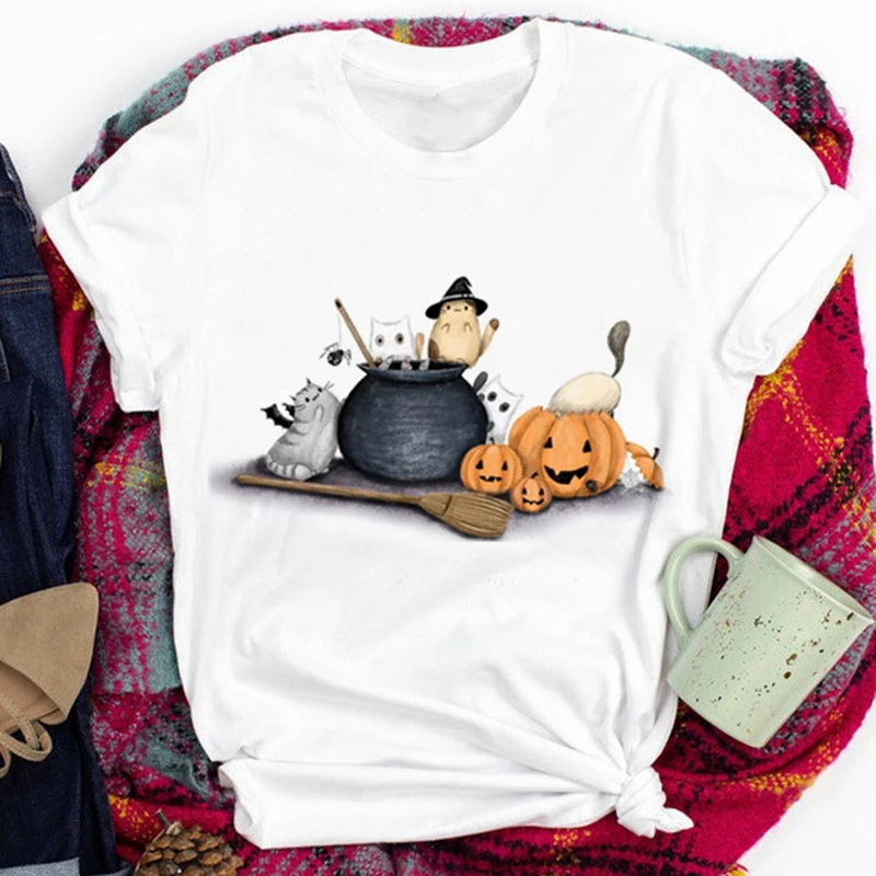 

Новинка, Женская графическая фотография, милый Принт, с надписью Merry Christmas, женская футболка, женская Свободная белая одежда с круглым вырезо...