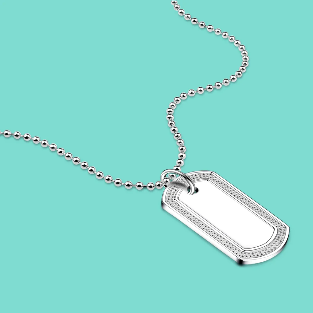 

Fashion Women 925 Sterling Silver Necklace Glossy Brand Necklace Minimalist Original Silver Jewelry Gift Long Chain 46-86CM