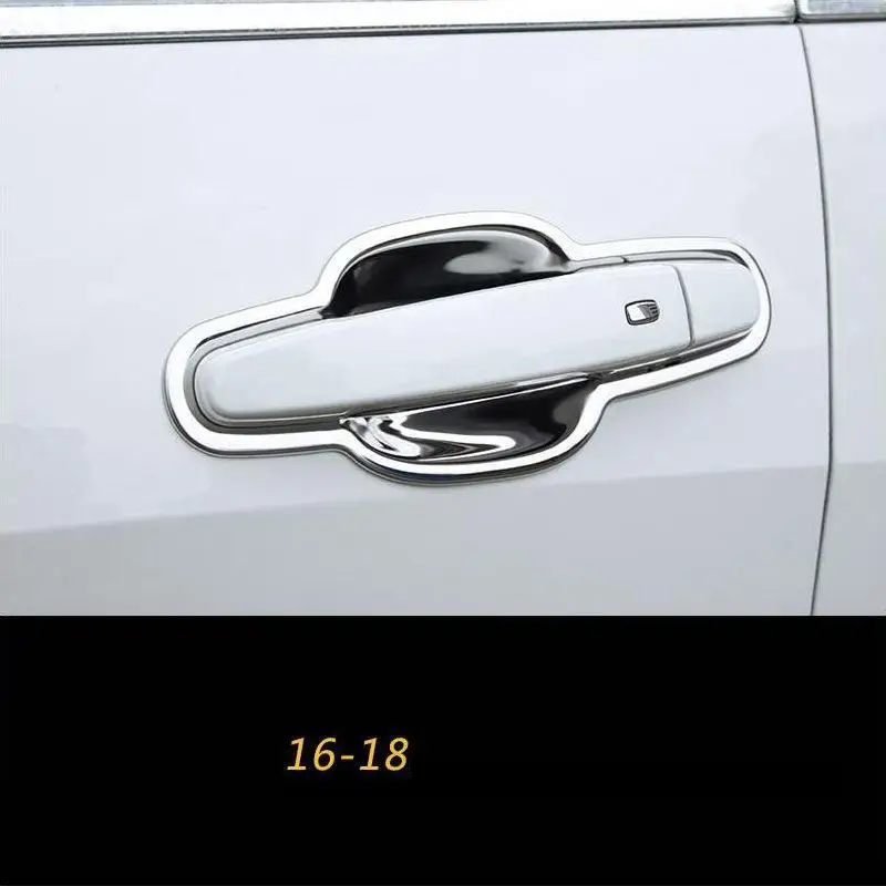 Хромированная автоматическая ручка для двери внешняя модификация стикер