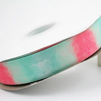 9mm 75mm colorful gradient printed grosgrain ribbon decoration diy headband ribbon 50 yards