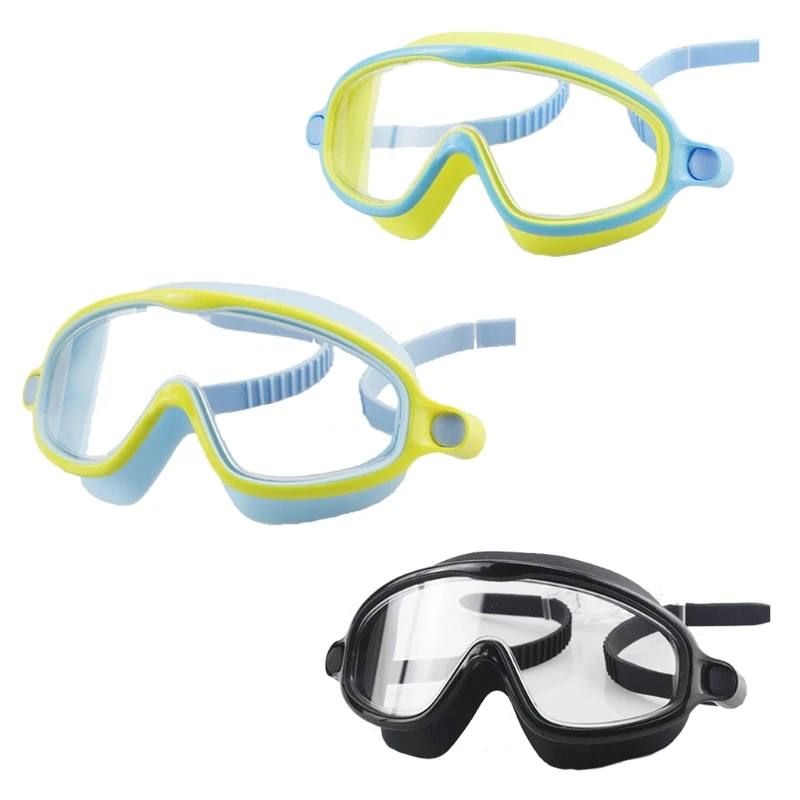 

1 шт. силиконовые Профессиональные Водонепроницаемые очки для плавания с прозрачным двойным антизапотевающим покрытием, очки для плавания ...