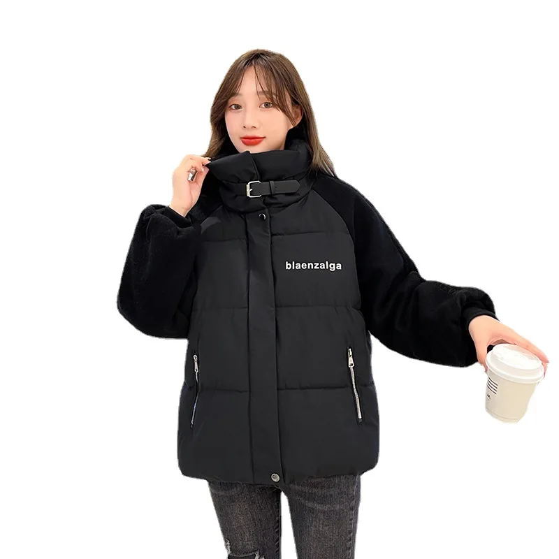 Ladies Coat and  Jackets Women Korean Version 2021 Winter The New Loose Keep Warm Thicken Stand-up Collar Cotton