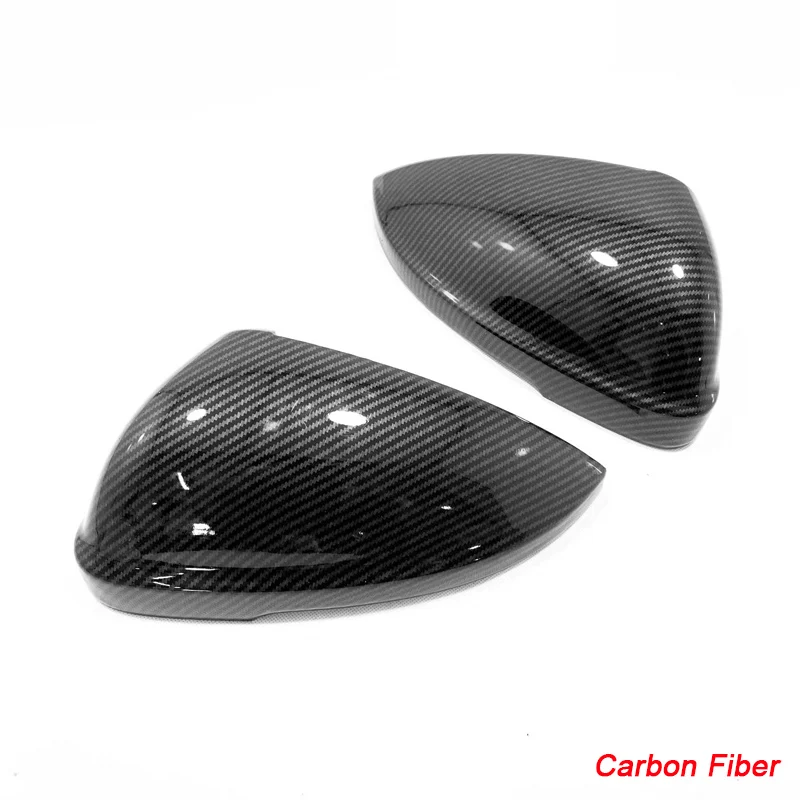 Carbon Fiber ABS 2шт Автомобиль Стайлинг для Volkswagen Jetta A7 автомобиля зеркала заднего вида блестки украшения хромированная отделка наружная отделка Аксессуары - Цвет: Carbon Fiber