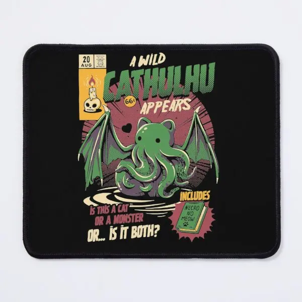 

Коврик для мышки Cathulhu с аниме ковриком для клавиатуры, игровой коврик для мыши с принтом, мужской компьютерный игровой настольный компьютер
