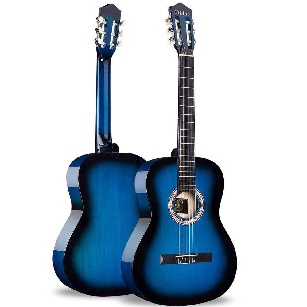 

39 Inch Classical Guitar Basswood Drum Bright Guitar Nylon Strings ABS Fretboard Concert Guitar Instrument for Beginners