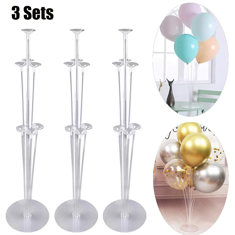 

3 Set Balloon Column Support Display Stand Table Floating Rod Birthday Wedding Party Decor Balloons Holder Stick Accessories