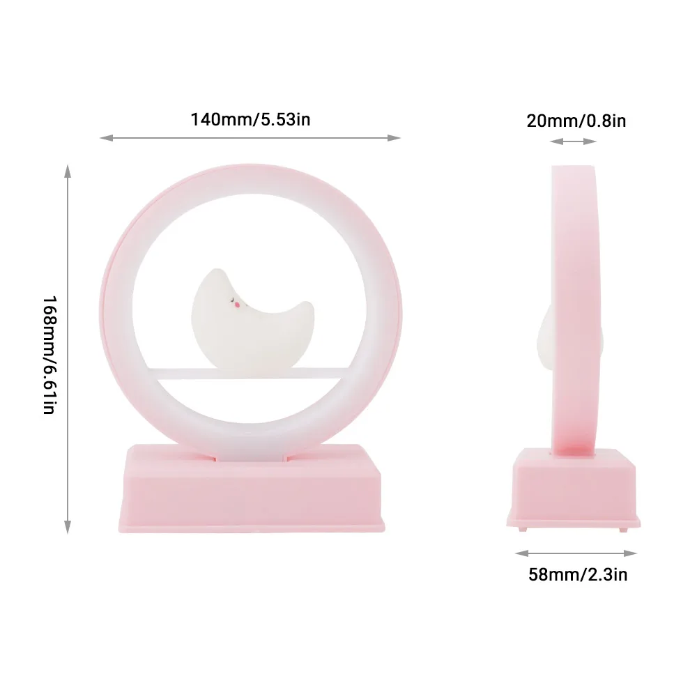 Новый музыкальный ночник милый дизайн Луна светодиодный светильник детские