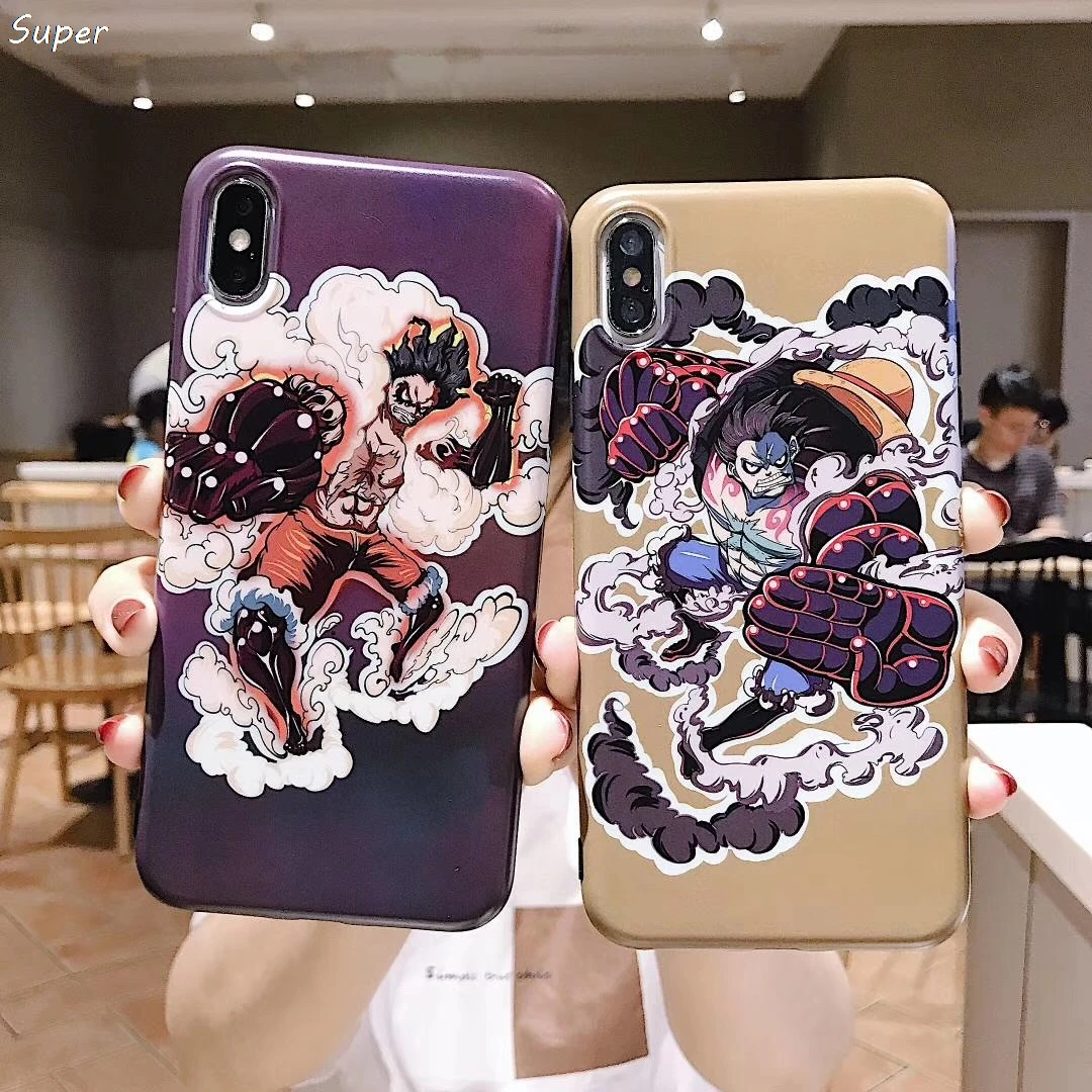 One Piece Luffy Level 5 orangutan case for iphone 7 8 s 6 plus X XS Max Xr japan anime kemp Scrub IMD phone cover coque fundas |